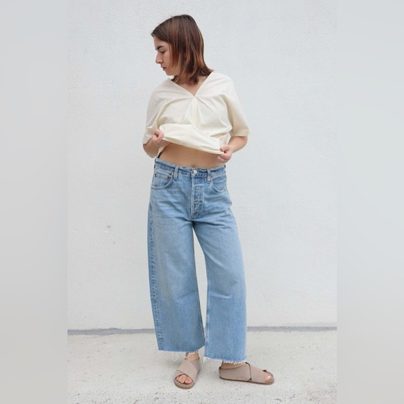 Citizens Of Humanity Denim - Citizens of Humanity Ayla Raw Hem Crop Jeans freshwater